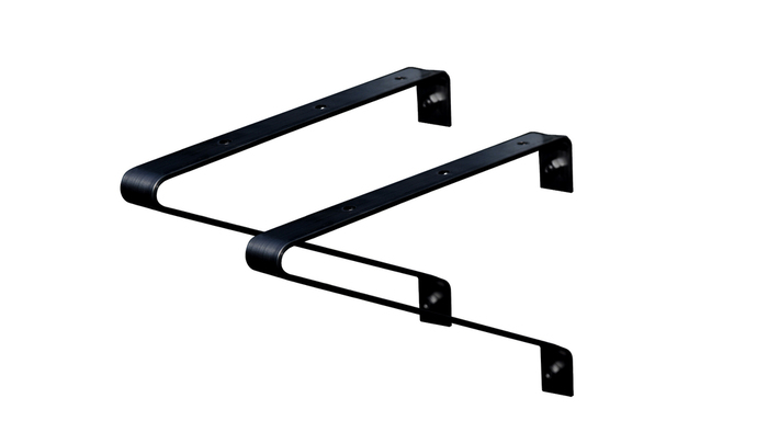 Konsol Växthushylla Svart 2-pack Vitavia